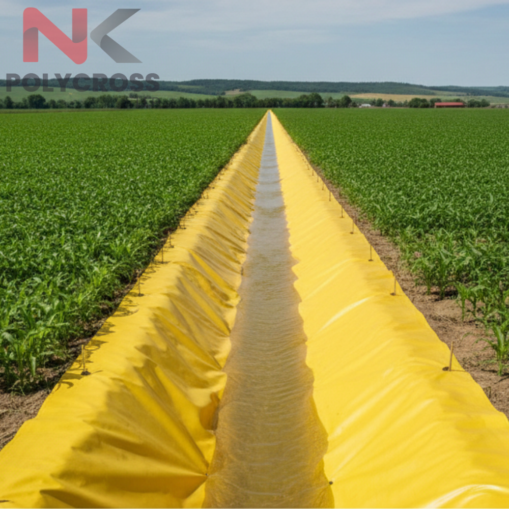 Irrigation Tarpaulin - Color: Blue/yellow