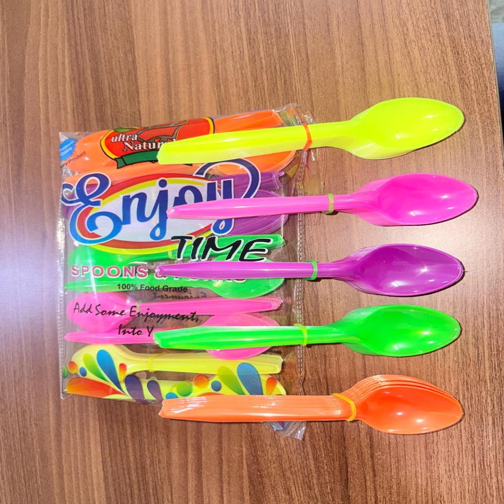 Transparent Enjoy Time Spoon
