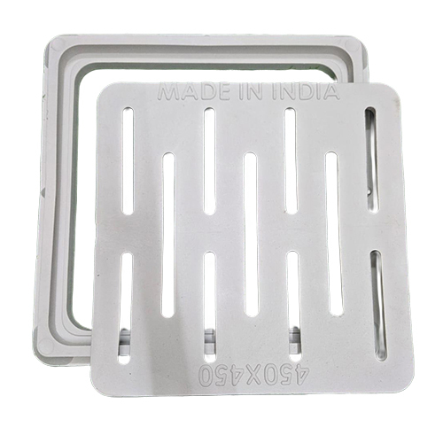 Pvc Gully Cover - 10 Inch & 12 Inch Square, White Pvc Ldpe | Waterproof, Smooth Surface, Weather Proof, Wear Resistant, Efficient Drainage