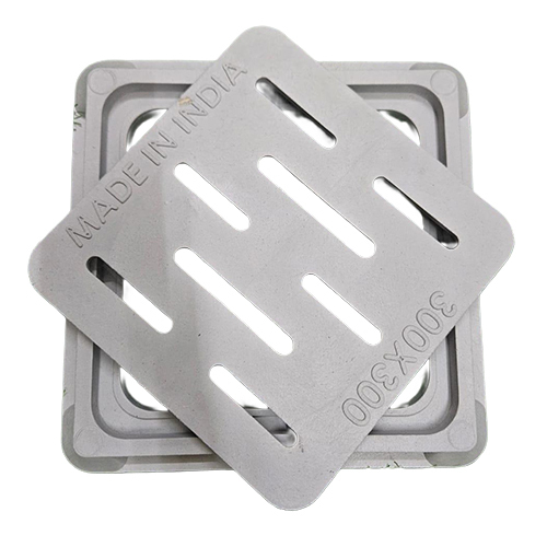 Pvc Gully Cover - 10 Inch & 12 Inch Square, White Pvc Ldpe | Waterproof, Smooth Surface, Weather Proof, Wear Resistant, Efficient Drainage