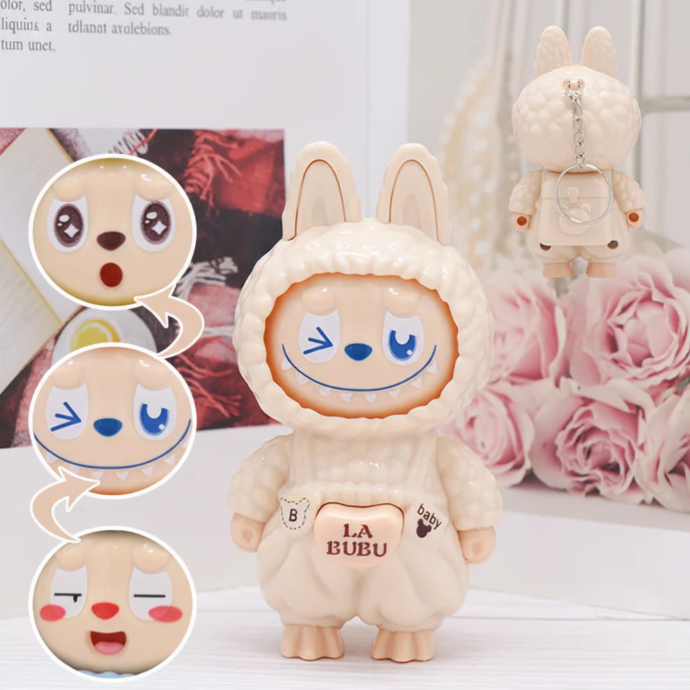Labu Plastic Face-changing Doll Rabbit - Age Group: Under 12 Months
