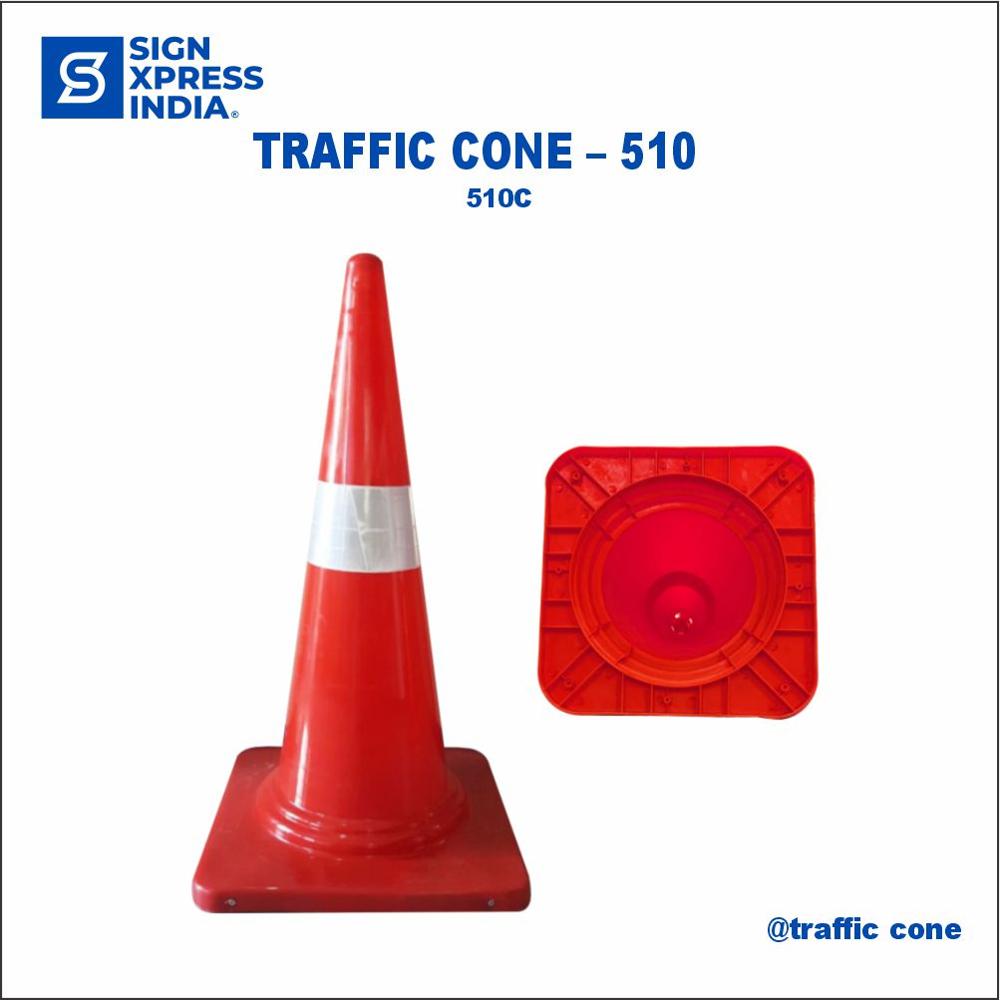Pvc Traffic Cone - 510C - Color: Red