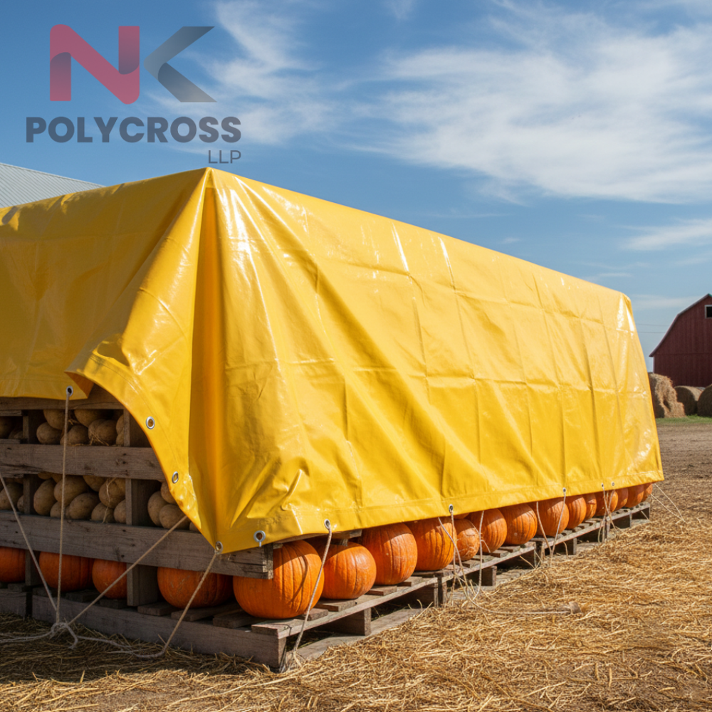 Farming Poly Cover - Color: Blue/yellow
