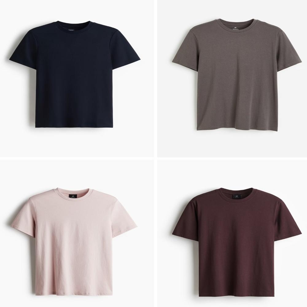 M11481 H&M Mens Crew Neck T-Shirts REGULAR FIT