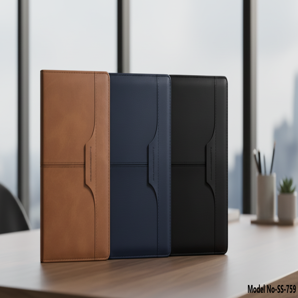 Executive Leatherette A5 Diary With Premium Stitched Overlay Design (ss-759) - Capacity: Approx. 240 260 Ruled Pages Pcs/hr