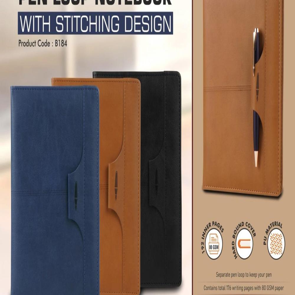 Executive Leatherette A5 Diary with Premium Stitched Overlay Design (SS-759)