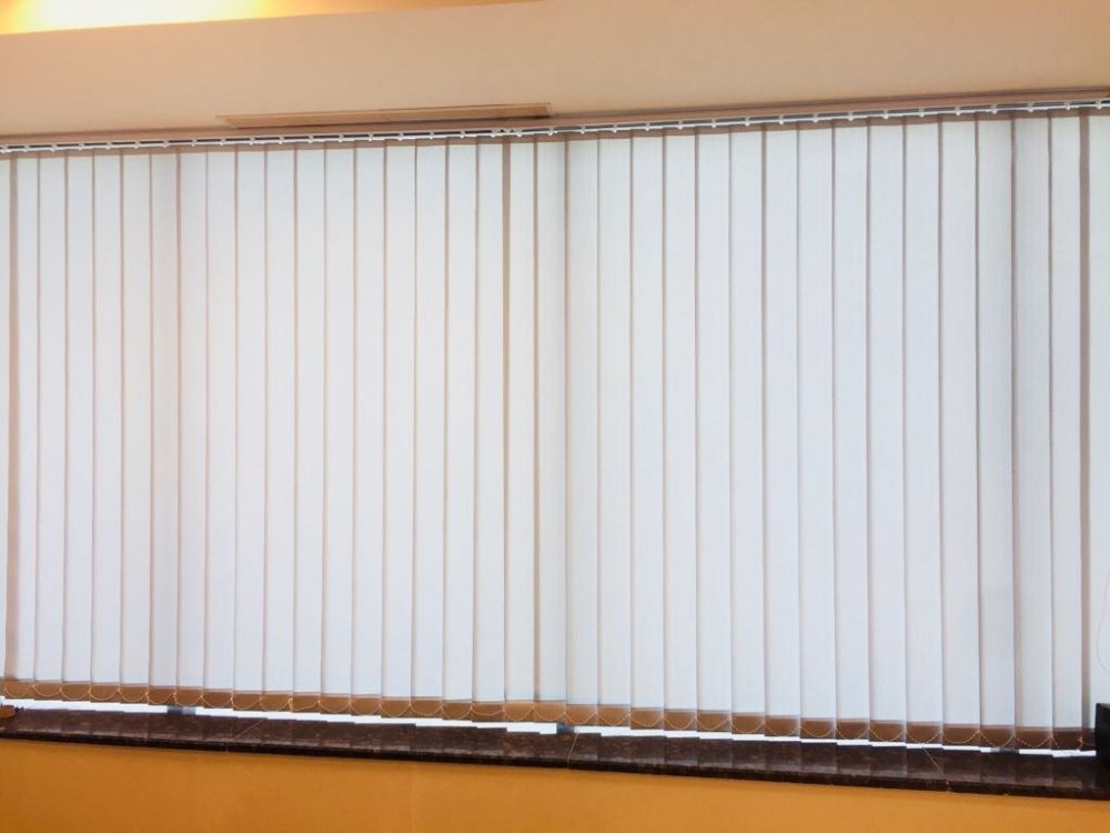 Hanas Vertical Blind - Pvc Material, Multi-color Option | Versatile Window Treatment For Home, Office, And Hotel, Easy To Operate, Light Control