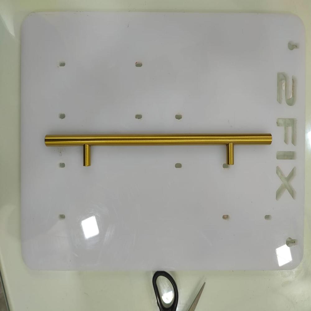  Round Pipe Handle 12 Inch Gold