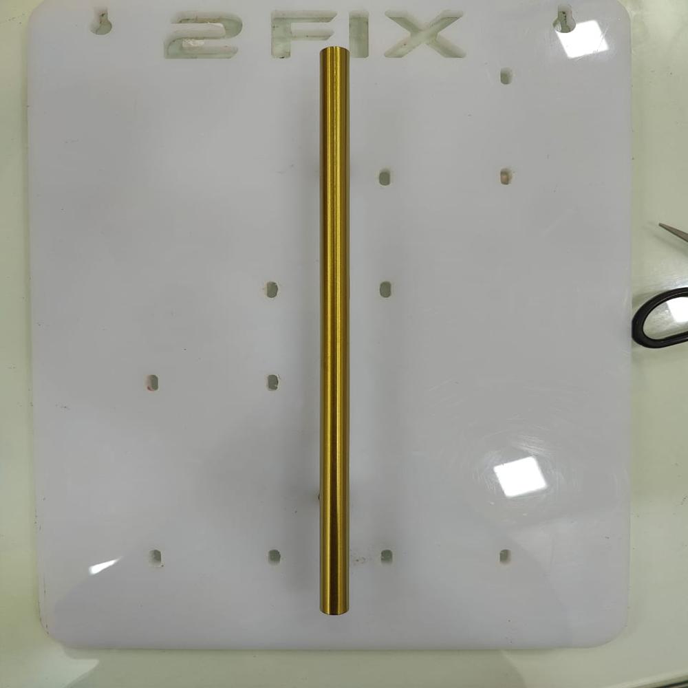  Round Pipe Handle 12 Inch Gold