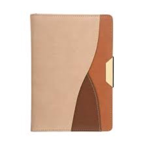 Premium Leather Finish Notebook Diary with Magnetic Lock (SS-762)