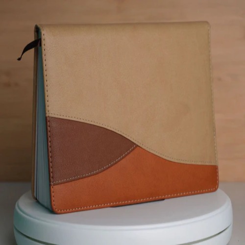 Premium Leather Finish Notebook Diary with Magnetic Lock (SS-762)