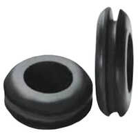 Silicone Rubber Grommet - Color: Black