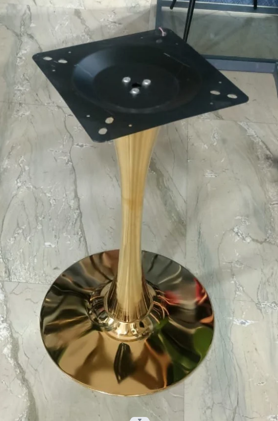 Golden Round Single Piller Table Stand