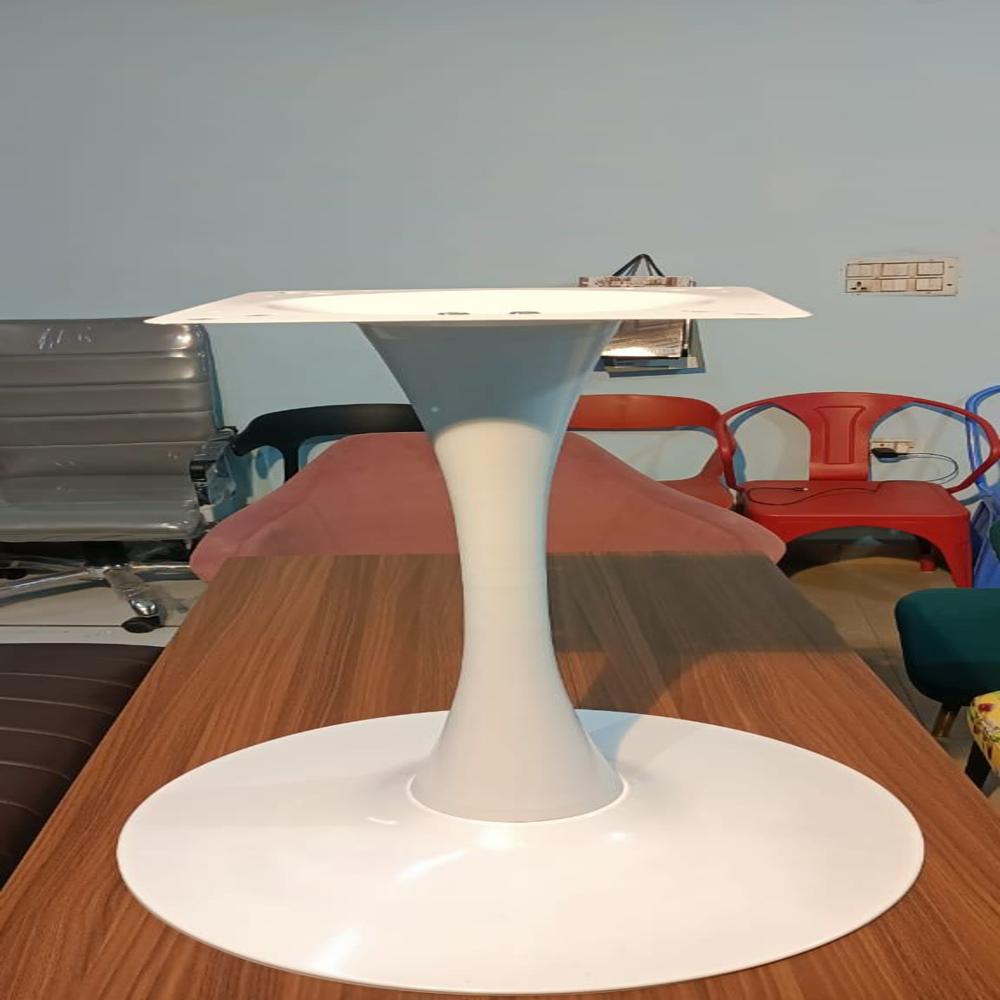 Round Single Piller Table Stand - Finish: Matt Finish