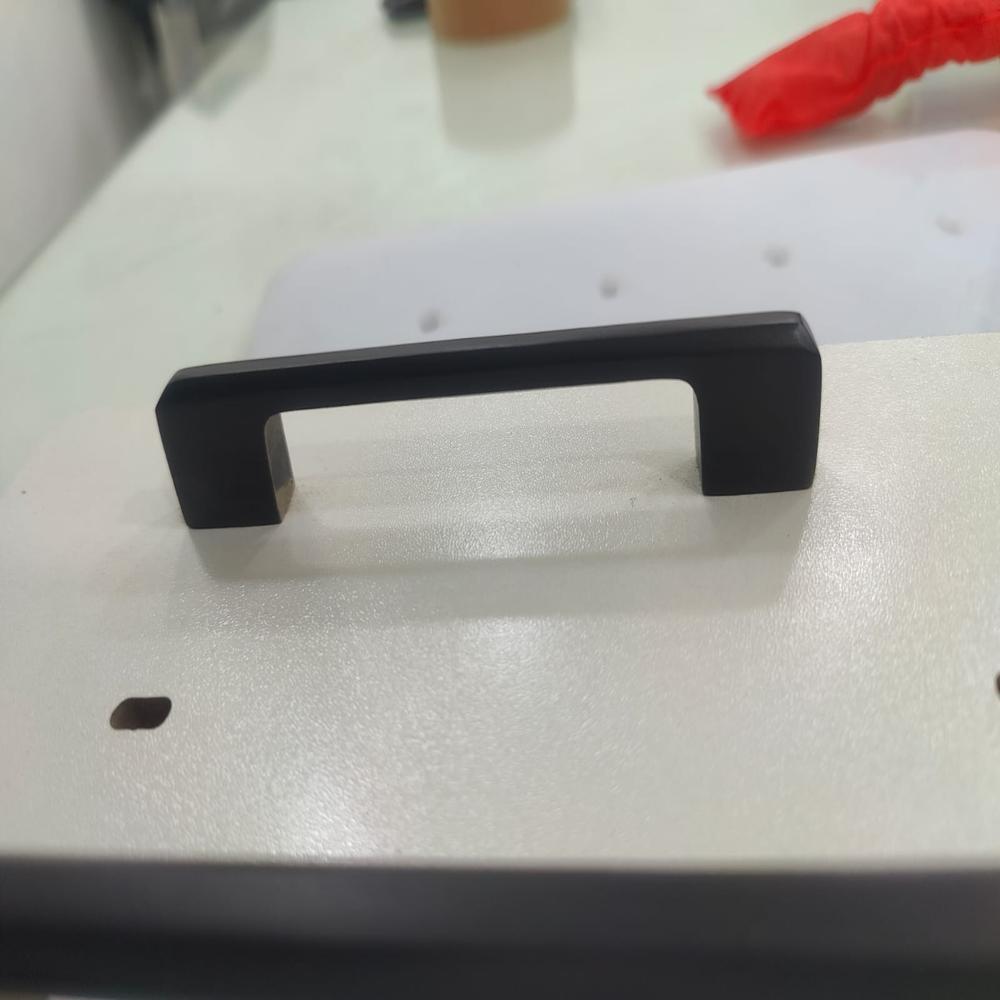  D Panel Handle 4 Inch Black 