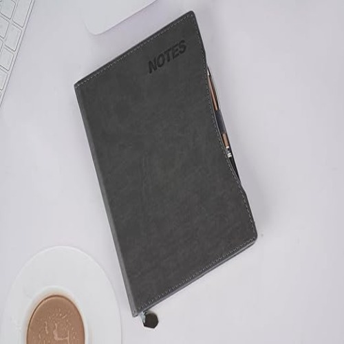 Premium Hardbound Leather Finish Notebook with Side Pen Holder (SS-763)