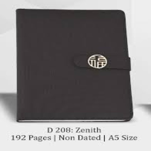 Elite Ribbed Texture Executive Diary with Gold-Tone Emblem Magnetic Clasp (SS-766)