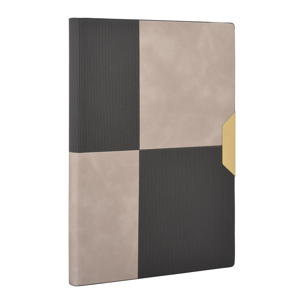 A5 Premium Dual-Tone Checkered Executive Diary with Gold Magnetic Clasp (SS-767)