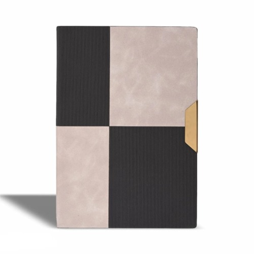 A5 Premium Dual-Tone Checkered Executive Diary with Gold Magnetic Clasp (SS-767)
