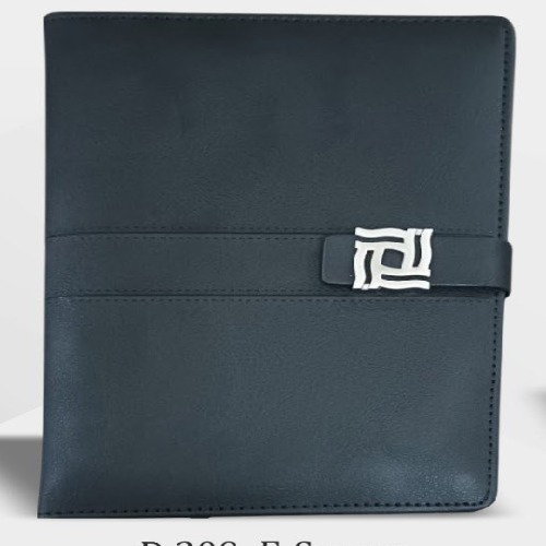 Luxury E-Square Smooth Leatherette Executive Diary with Swirl-Design Magnetic Clasp (SS-768)