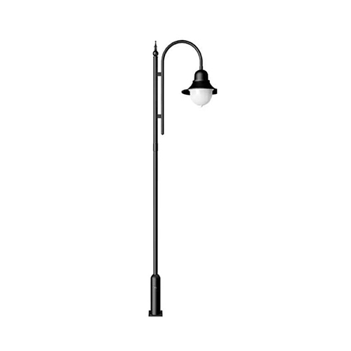 PE0287 Single Arm Outdoor Lighting Pole