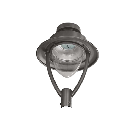 PE0123 Spun Aluminium Toughened Bell Shaped Post Top Fitting