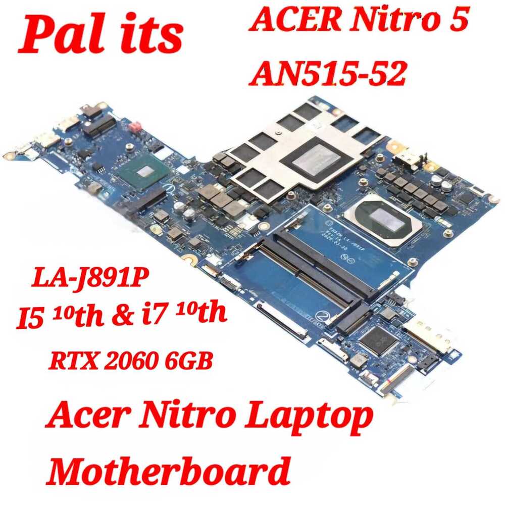 Acer Nitro 5 AN515-52 Laptop Motherboard