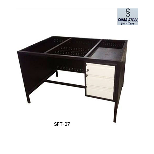 SFT07 Mild Steel Office Table With Storage