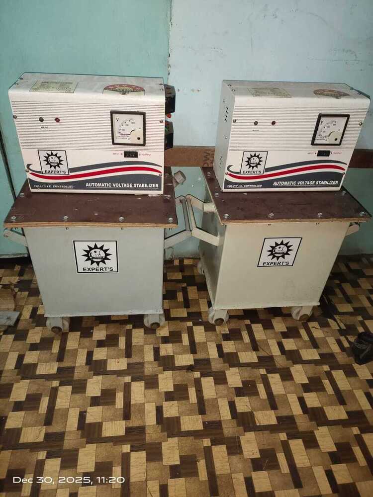 Oil cooled voltage stabilizer.