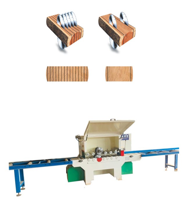 Multi Blade Rip Saw Machine