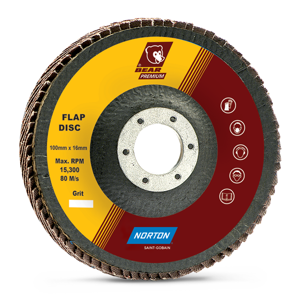 Xtra Power 4 Inch Flap Discs - Color: Brown