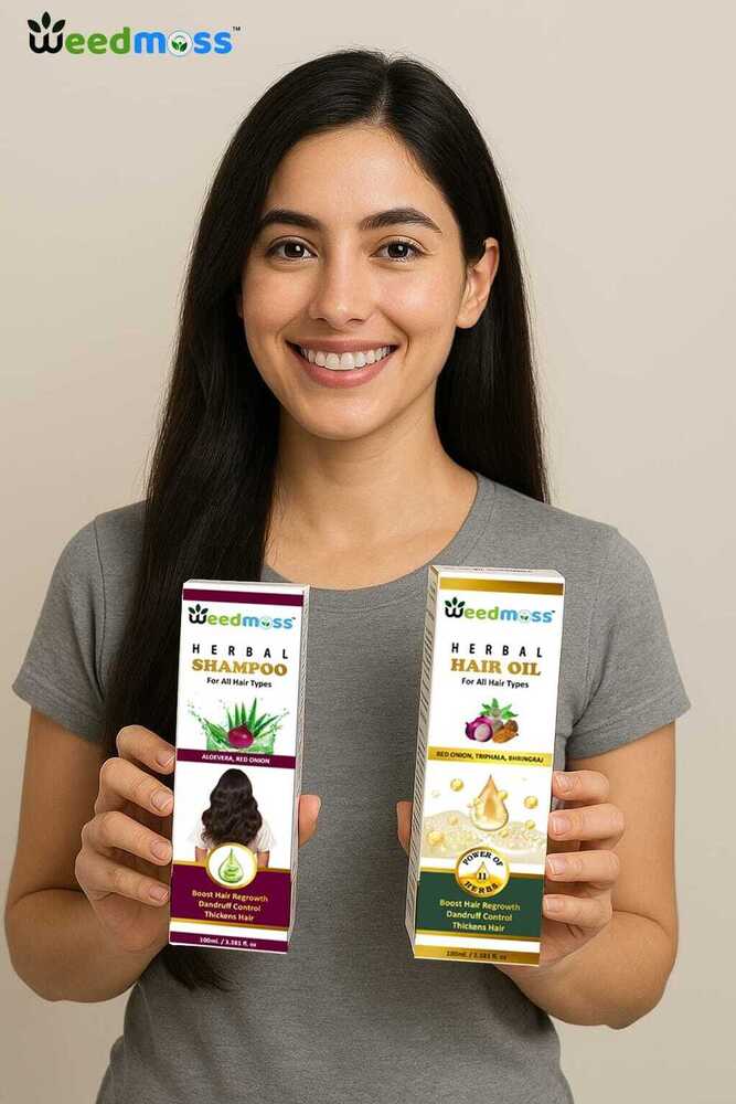 100ml Herbal Hair Oil And Shampoo Kit