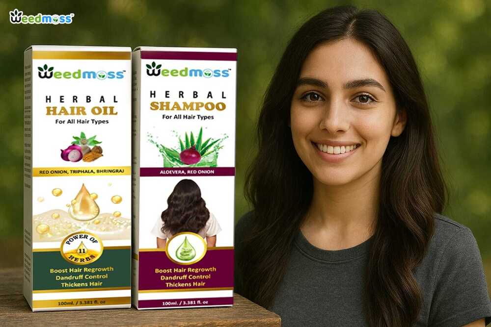 100ml Herbal Hair Oil And Shampoo Kit