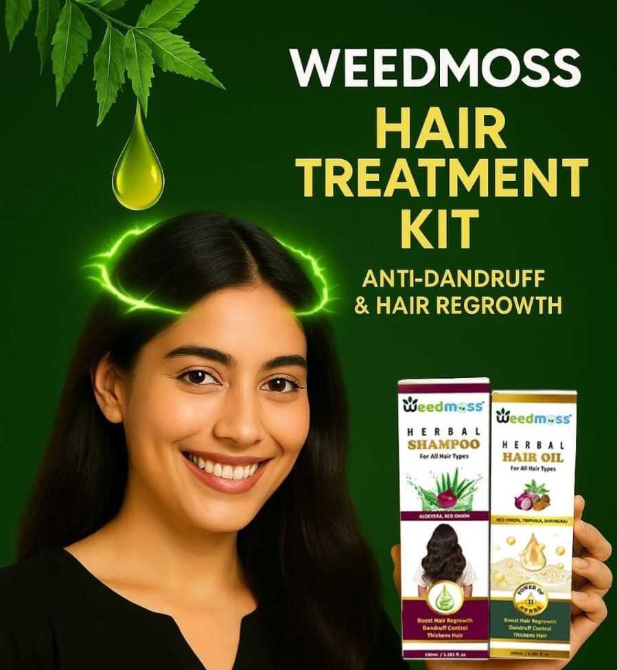 Weedmoss Hair Treatment Kit For Anti Dandruff - Gender: Female