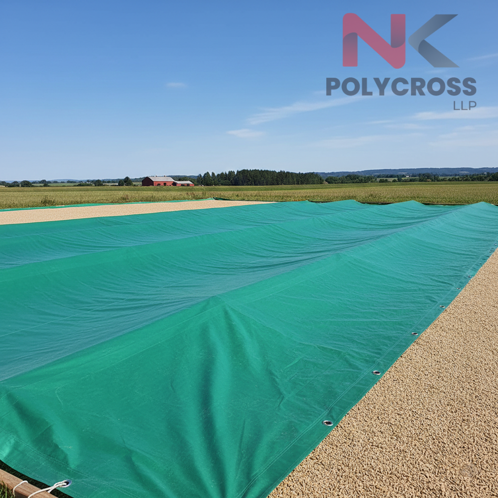 Seed Protection Tarpaulin - Color: Blue/yellow