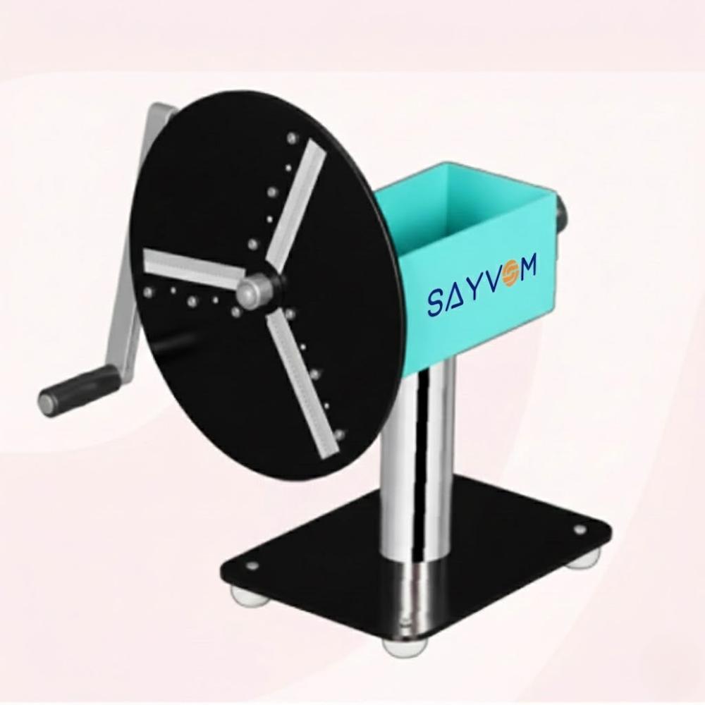 Hand Operated Potato Slice Machine - Color: Blue