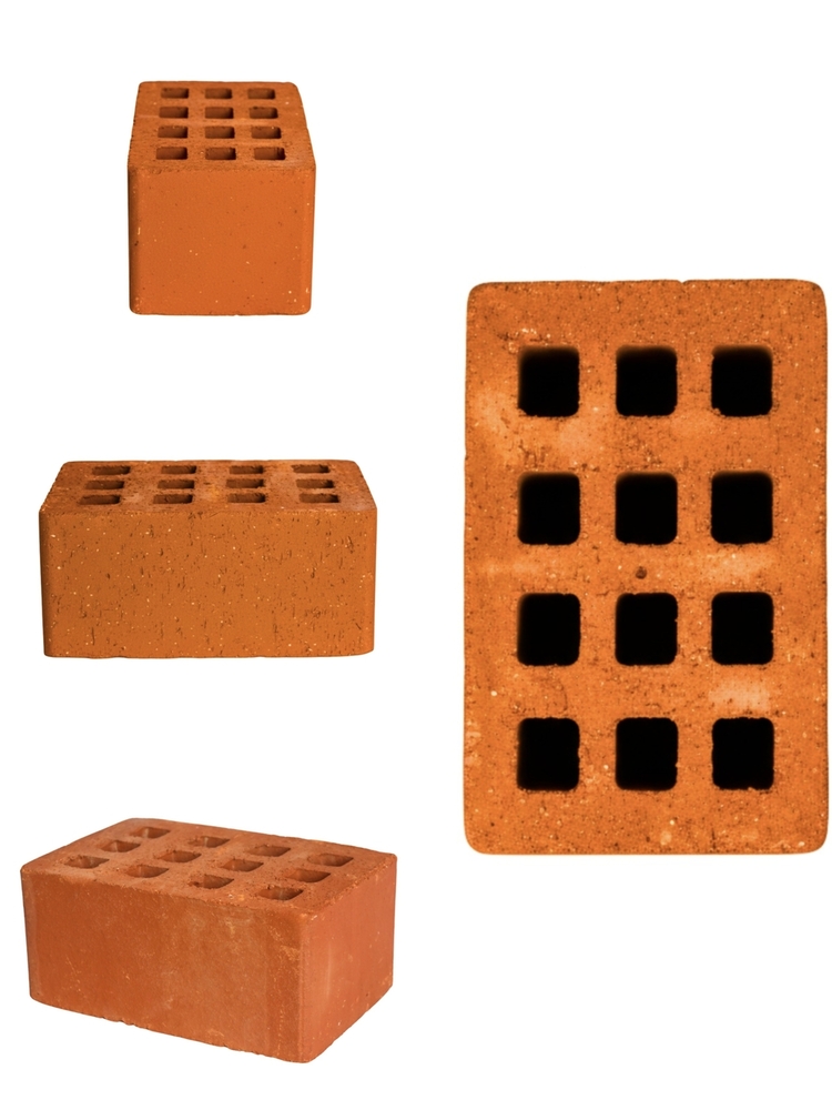 9x6x4 Red Clay Hollow Brick