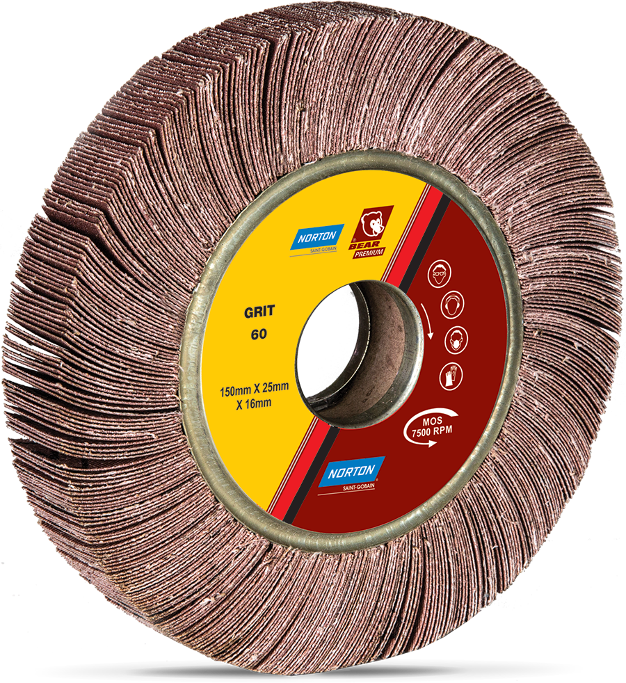 Flap Wheel - Color: Brown