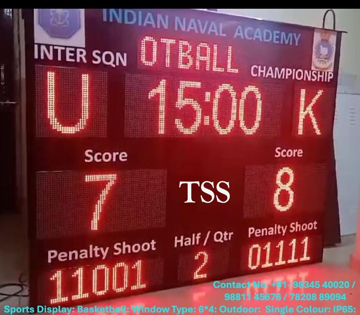 Outdoor Single Colour IP65 Sports Volleyball ball Window Type Display Board