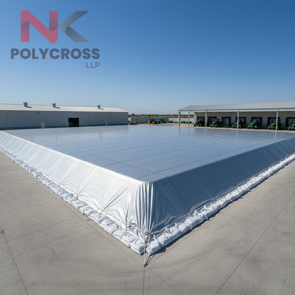 Silage Protection Sheet - Color: Blue/yellow