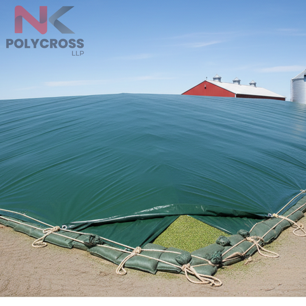 Silage Protection Sheet - Color: Blue/yellow