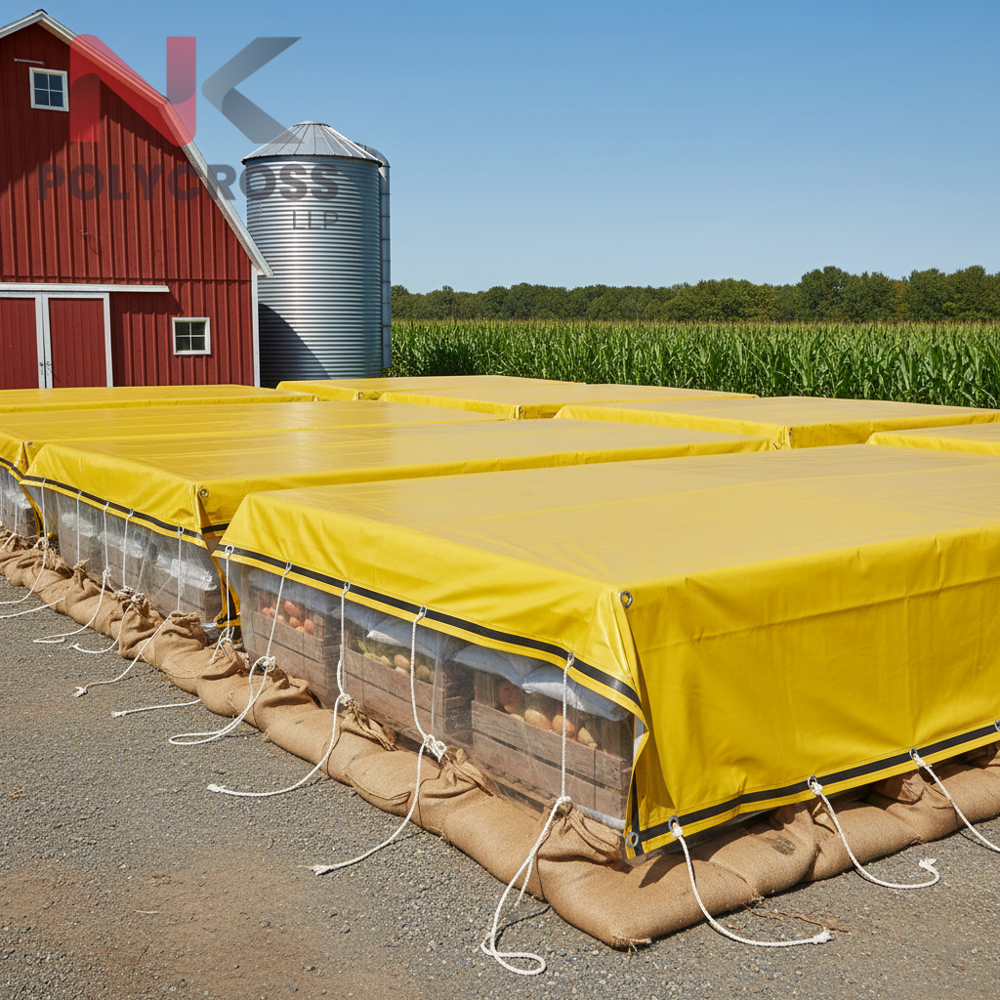 Organic Farm Sheet - Color: Blue/yellow