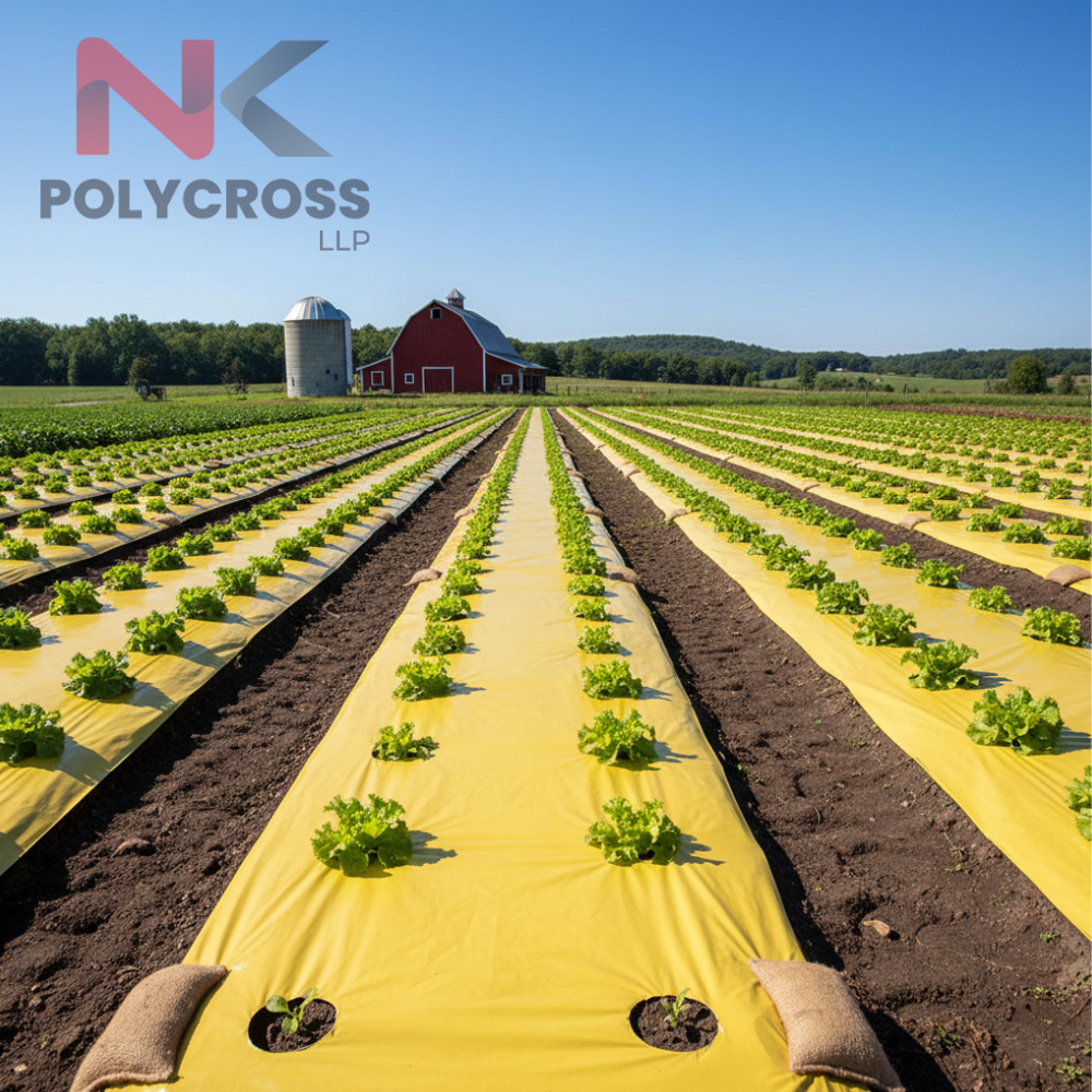 Organic Farm Sheet - Color: Blue/yellow