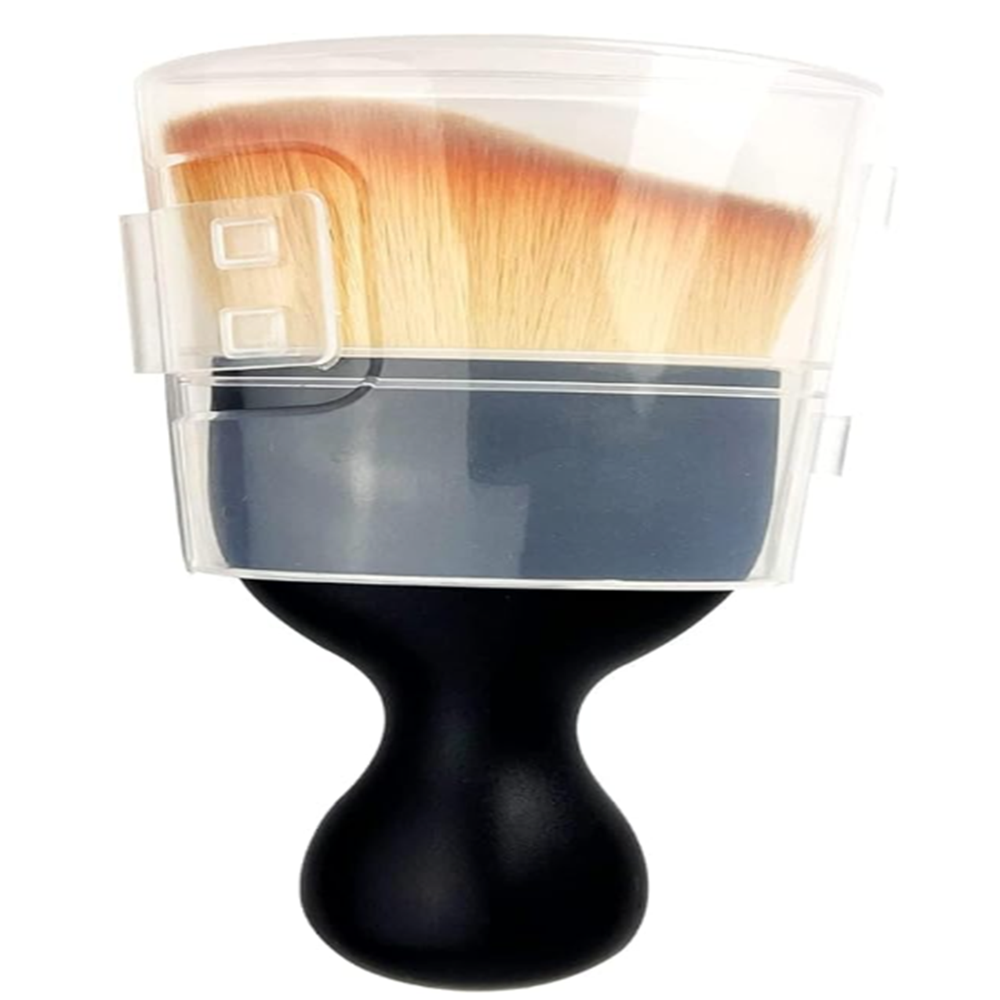 yellow car detailing brush