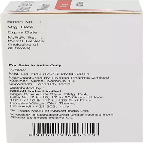 Viroclear 400 mg Tablet