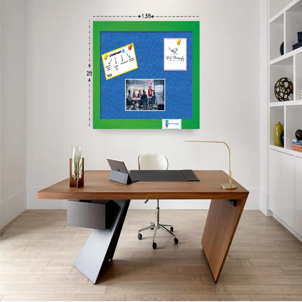 Sds19 High Quality Colorful Pin Board - Rectangle, All Sizes Available | Modern Notice & Pin Board With Searchable Keyboard For Enhanced Communication
