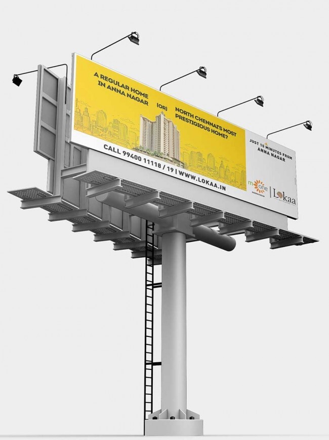 Customized Unipole Hoarding