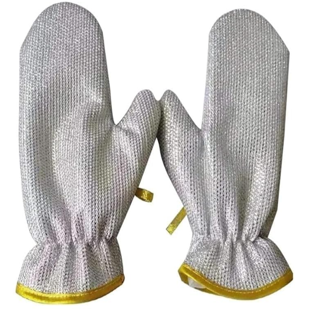 Silver Dishwasher Gloves - Size: Standard