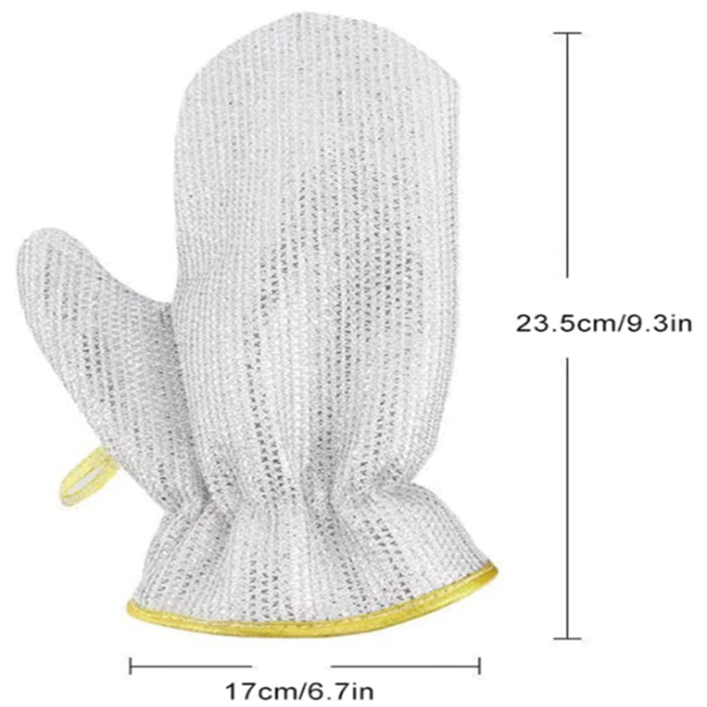 Silver Dishwasher Gloves - Size: Standard