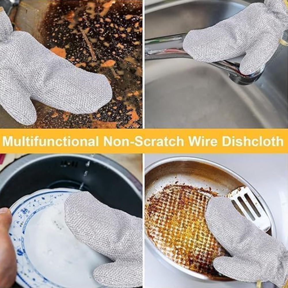 Silver Dishwasher Gloves - Size: Standard